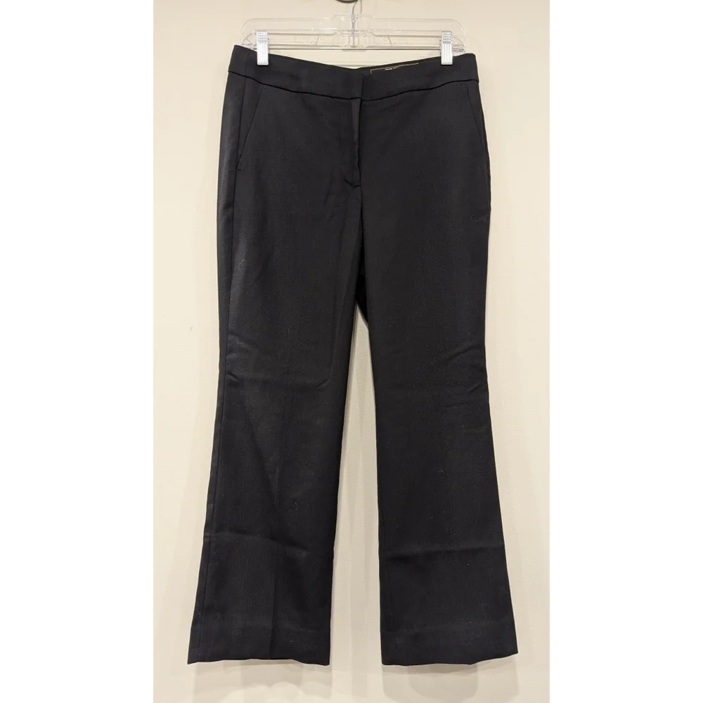 J. Crew Willa Cropped Flare Pants In Italian City Wool Blend Size 6